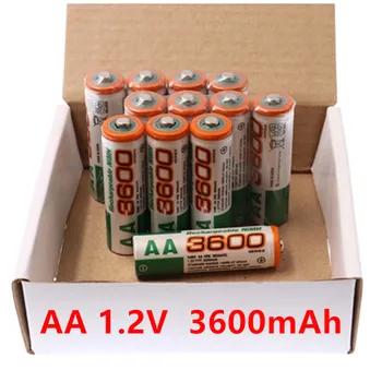 1.2 V AA NI MH Uzlādējamās Baterijas AAA 3600mah Par Lāpu, Rotaļlietas, Pulkstenis, MP3 Atskaņotājs Aizstāt Ni-Mh Akumulatoru