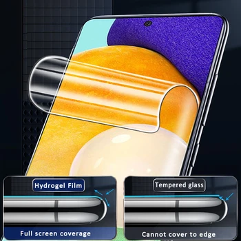 1-2gab Hidrogelu Plēves aizsardzības samsung A52 A72 4G & 5G Pilnībā segtu Screen Protector for Galaxy 52 72 a SM-A526B SM-A725F