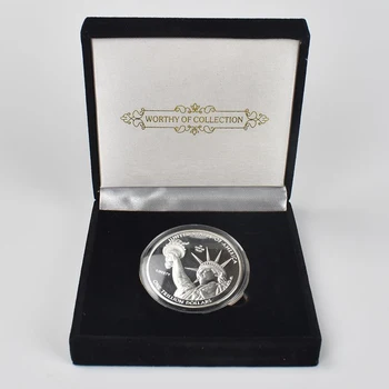 1 Triljonu Dolāru Zelta Coinscryptocurrency monētas Pārklājumu ASV monētu Kolekcijas Metāla Monētas ar šova stāvēt Metāla Piemiņas Dāvanu