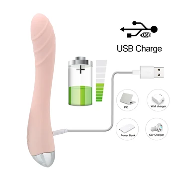10 Ātrumiem USB Uzlādes Maksts Klitora Massager Spēcīgu Sieviešu Masturbācija, G-Spot Vibrators, Dildo Seksa Rotaļlietas Sievietēm