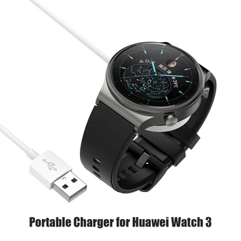 100cm Smartwatch Lādētāju Huawei Skatīties 3/Pro/GT 2 PRO/GT 2 Pro EKG USB Uzlādes Kabelis Smart Skatīties Doks Vadu Doka Adapteri