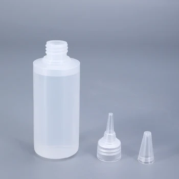 10PCS no 60ML Plastmasas Izspiest Pudeles ar Vāku Šķidruma Uzpildāmas Konteineru PE Materail Līme pudele