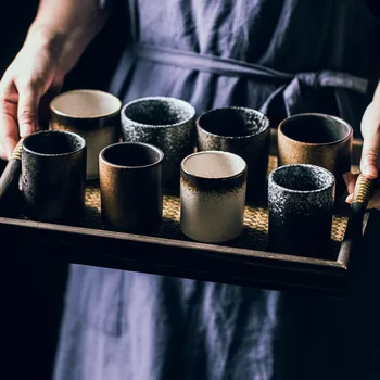 150ml 195ml Japāņu Stila Teacup Ūdens Kausa Keramikas Roku apgleznoti Kungfu Virtuvi Drinkware