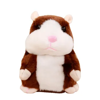 15cm Talking Hamster Peli Pet Plīša Rotaļlieta Gudrs Mīksto Dzīvnieku Lelle Runā, Runā Atdarināt Skaņas Ieraksti Kāmis Smieklīgi Rotaļlieta Bērniem Dāvanas