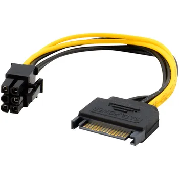 15pin SATA Power, Lai 6pin PCIe PCI-e, PCI Express Adapteri Kabelis Video Kartes videokarte Reverse Strāvas Adapteris