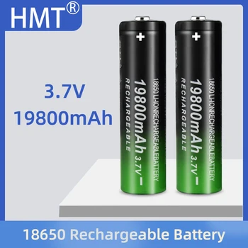 18650 Akumulatoru Augstas Kvalitātes 19800mAh 3,7 V 18650 Li-ion akumulatoru Uzlādējamo Akumulatoru bateriju Lukturis + Bezmaksas piegāde