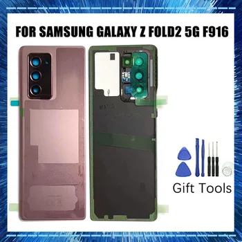 1gb Oriģinālās Aizmugurējā Stikla Samsung Galaxy Z Fold2 5G Versija Z Reizes 2 F916 Korpusa Aizmugurējā Stikla Akumulatora Vāciņu Rezerves Daļas