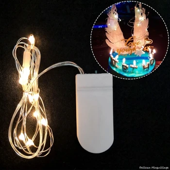 1PC 1M Vara Stieples LED String gaismas Svētku apgaismojums Pasaku Vainags Ziemassvētku Eglīte Kāzu Kūka Apdare