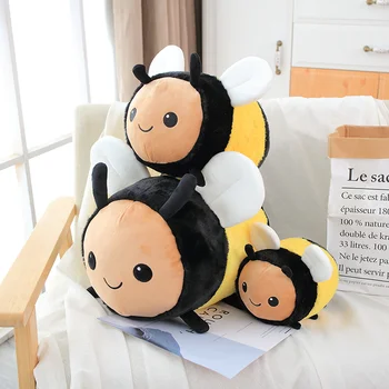 20-40CM jauns anime kawaii plīša bišu mārīte bērnu rotaļlietas speelgoed mīkstās rotaļlietas peluche spilvens, bērnu istabu, mājas, dekoratīvie spilveni,