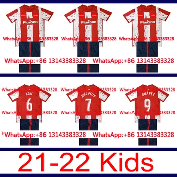 21 22 MadridES Atletico SAUL SUAREZ CORREA DIEGO COSTA jaunu bērnu komplekts krekls JOAO FĒLIKSS LEMAR VITOLO LODI LEMAR ir 2021. Bērnu krekls