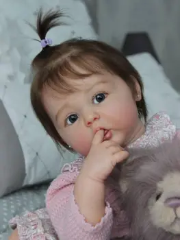 24 Collu Atdzimis Bērnu Piederumi DIY Erin Tukšu Komplekts 60 CM Princese Toddler Svaigu Krāsu Soft Touch Nepabeigtu Lelle Daļa