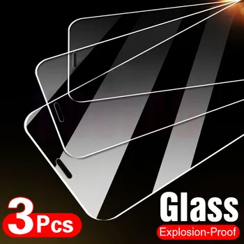 3Pcs Rūdīta Stikla, Uz iPhone 6 7 8 6s Plus SE 