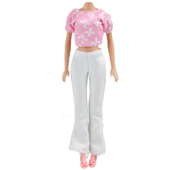 5 Iestatiet Lelle Drēbes 2 Set Fairy Kleitas Puse Kleita 3 Set Topi Un Bikses Skaisti Tērpi Aksesuāri Barbie Rotaļlietām Bērns Meitenes