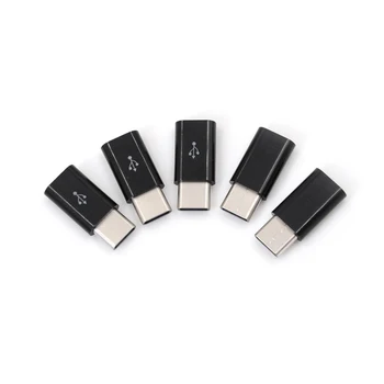 5gab/daudz USB 3.1 Tips-C Vīriešu Savienotājs Mikro USB 2.0 5Pin Sieviete Datu Adapteri Converter USB Type C Adapteri