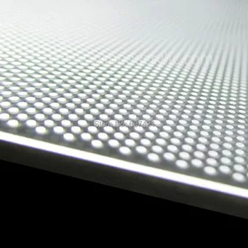 6 mm vienpusējs Akrila Lāzera Gravēšana Gaismas Guide Panelis Loksnes Backlit Displejs Panelis,Led Logu Sistēmu(30x30cm)