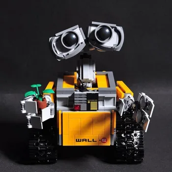 687Pcs Disney Filmu Ideja Robots WALL E Celtniecības Bloki DIY SIENAS.E Modelis ķieģeļu Izglītības Rotaļlietas Bērniem, Bērnu dāvanu 16003