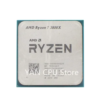 AMD Ryzen 7 3800X R7 3800X 3.9 GHz Eight-Core Sešpadsmit-Diegi CPU Procesors 7NM L3=32M 100-000000025 Ligzda AM4