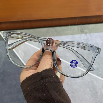 Anti Zilā TR90 Caurspīdīgs Datora Brilles Rāmis Sieviešu Modes Laukumā Optisko Modes Skaidrs, Rāmji, Brilles Sievietēm