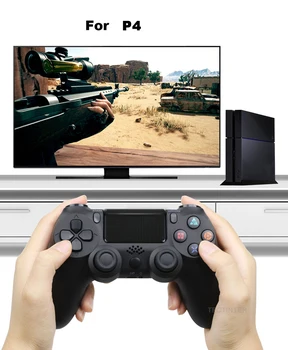 Atbalsta Bluetooth Bezvadu Gamepad par PS4 Kontrolieris piemērots PS4/Slim/Pro Console Par PS4 DATORA Kursorsviru PS3 Controle Konsoles
