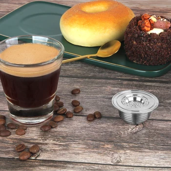 Atkārtoti Uzpildāmi Kafijas Kapsulas Bialetti Plastmasas, Nerūsējošā Tērauda Atkārtoti Pod Crema Espresso Maker