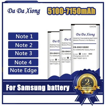 Augstas Ietilpības Akumulators Samsung Galaxy Note Malu 2 3 4 tālruņa Baterijas nomaiņa N910H N910A N9150 N915K N7100 E250 N9000