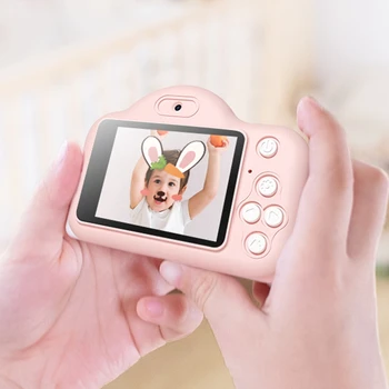 Augstas Kvalitātes Bērniem Digitālo HD 1080P Video Kamera Rotaļlietas 2,0 Collu Krāsu Displejs Bērniem Dzimšanas dienas Dāvanu-Rotaļlietas Bērniem