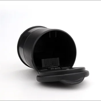 Auto pelnu trauku Universāla Portatīvā LED Plastmasas antipirēnu pelnu trauku Ar Vāku, Bez Slīdēšanas Bezdūmu Radošo Cigarešu Aksesuāri