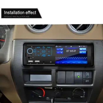 Automašīnas Radio 1 Din 4.1 Collu skārienjutīgo Ekrānu MP5 Video Atskaņotājs, Bluetooth, USB TF Aux Mic Ieejas ISO Audio Sistēmas Vadītājs Z1 Vienības
