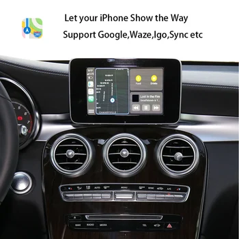 Bezvadu Apple Carplay par Mercedes NTG4.5 2010. -. gadam A/B/C/E/S/GLK/GLA/GLC/SLK/ML Klases Android Auto IOS Mirrorlink Auto, Play