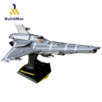 Buildmoc Sci-Fi Filmu Robotechs Jaunu MK UCS KM-9424 Battlestar Koloniālās Viper Kosmosa Karakuģis Celtniecības Bloki Kosmosa kuģis, Rotaļlietas, Dāvanas,