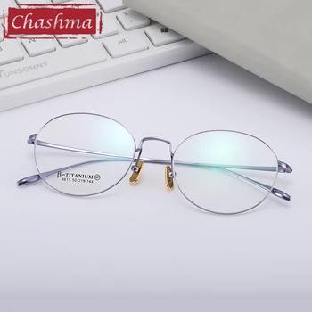 Chashma Titāna Apaļas Brilles Optiskās Vintage Briļļu Rāmji Retro Recepte Briļļu Gaismas Studentu Modes Brilles