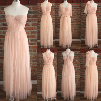 CK366 Karstā pārdot augstākās kvalitātes astoņi dažādi veidi, kā valkāt elegantas vakara kleitas bridemaid kleita dažādās krāsās puse kleita