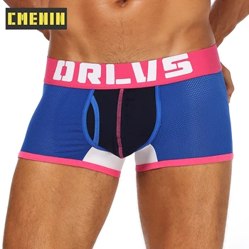 CMENIN ORLVS ir 2021. Jaunu Kokvilnas Seksīgu Vīriešu Apakšveļa pusgarās sporta Stumbriem Ērti Mens Boxershorts Apakšbikses Bokseri Innerwear OR156