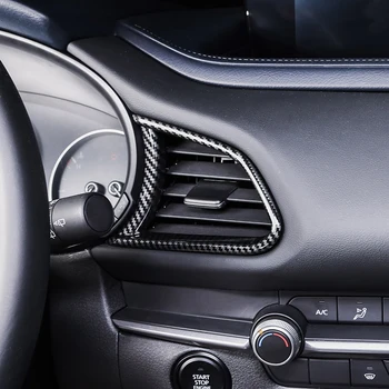 Der Mazda CX-30 CX30 2019 2020 Auto Piederumi ABS Stūre Centrs & Priekšējie Sānu Gaisa Ventilācijas Izvads Vāciņš Melns