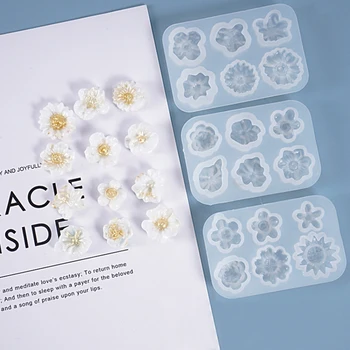 DIY Daisy Kristāla Sveķu Veidnes Multi-Specifikācija Ziedu Formas Šokolādes Konfektes Silikona Veidnes Kūka Apdare, Instrumenti,