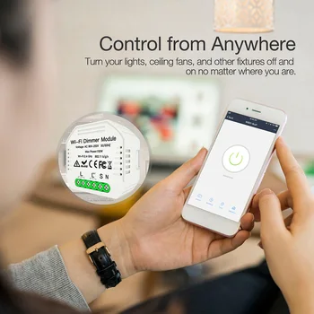 DIY Smart WiFi Gaismas LED Reostats, 1/2 Veidu Slēdzi Smart Life/Tuya APP Tālvadības pults Darbojas ar Alexa Echo Google Home