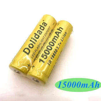 Dolidada 3,7 V 15000 mAh 18650 litija jonu baterijas, Uzlādējams akumulators LED lukturīti/Elektronika