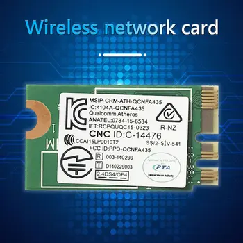 DW1810 QCNFA435 Dual Band M. 2 NGFF 433Mbps Bezvadu tīkla Karte 2.4 Ghz, 5 ghz 802.11 a/ac 4.1 WiFi Tīkla Kartes Adapteris