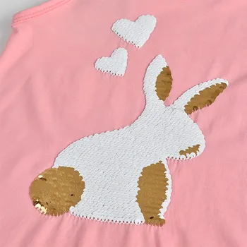 Dxton Meiteņu Apģērbu Komplekti, 2019. Gada Vasarā Divas gabals Īsām Piedurknēm Bērniem, Komplekti Gadījuma Meitene Drēbes Trušu T-krekls Ar Tutu Svārki