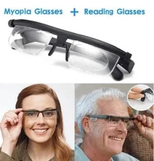 Fokusa Regulēšana Brilles -3 Līdz +6 Dioptriju Tuvredzība Brilles Lasīšanas Brilles Regulējams Fokusa Garums Lasīšanas Brilles TR90