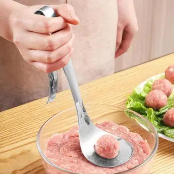 Gaļas Bumbiņu Pelējuma Karoti Non-Stick Radošo Meatball Maker Nerūsējošā Tērauda Ilgtermiņa Rokturi Virtuves Sīkrīku Gaļas Rīki Meatball Pieņemšanas