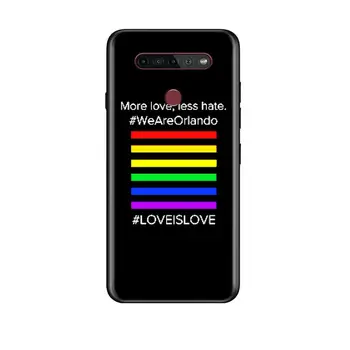 Geju Lesbiešu LGBT Varavīksnes Lepnums Par LG G8 V30 V35 V40 V50 V60 Q60 K40S K50S K41S K51S K61 K71 K22 K31 K42 K92 ThinQ Telefonu Gadījumā