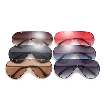 HBK Lielgabarīta Viens Gabals Saulesbrilles Sievietēm, Vīriešiem, Ir 2021. jaunpienācēji, Pretvēja Lielas Brilles Vīriešu Braukšanas Brilles UV400 Zonnebril
