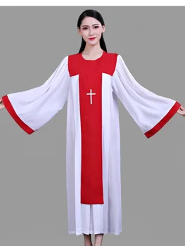 Himna Apģērbu Baznīcas Korī Saint Garām Piedurknēm Drēbes Abaya Kristiešu Lūgšanu Apģērba Halloween Kristus Jēzus Mācīja Svētais Drēbes