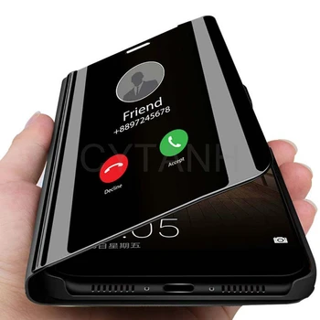 Iphone 11 Pro X Xs Max Xr 6 7 8 Plus Grāmatu Coque Fundas Spogulis Flip Case For Iphone Se 2020. Gadam, Modes Mājokļu Stāvēt Tālruņa Vāciņu