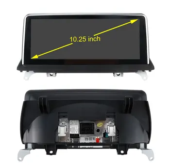 IPS 4G 64GB Android 10 Auto Radio BMW X5 E70 X6 E71, 2007-2010 Multivides Sākotnējā CCC CIC GPS Navigācija Audio Ekrāns, Stereo