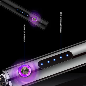 Ir 2021. Dual Loka Elektriskās Šķiltavas Pretvēja USB Lādējamu Plazmas Metāla Vieglāks Portatīvo Vienreizējās lietošanas Cigarešu Mens Sīkrīkus
