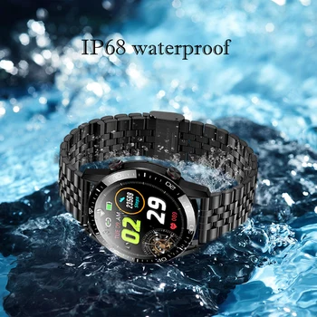 Ir 2021. Jauna Tērauda Smart Pulksteņi Vīriešu skārienekrānu Sports Fitness Watch IP68 Ūdensnecaurlaidīga Bluetooth Android, ios Smartwatch Vīriešiem