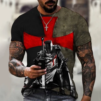 Ir 2021. jauns dizains Samurai raksts iespiests T-krekls retro stila no Eiropas un Amerikas iela Īsām Piedurknēm T krekls Vīriešu t-veida