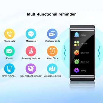 Ir 2021. Jaunu TICWRIS GTX Vīriešiem Smart Skatīties 300mAh Bluetooth Ūdensizturīgs asinsspiediens Sporta Skatīties Fitnesa Rokassprādze Android, IOS